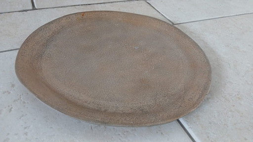 Kerzenteller Dekorationsteller Messingschale 33 cm