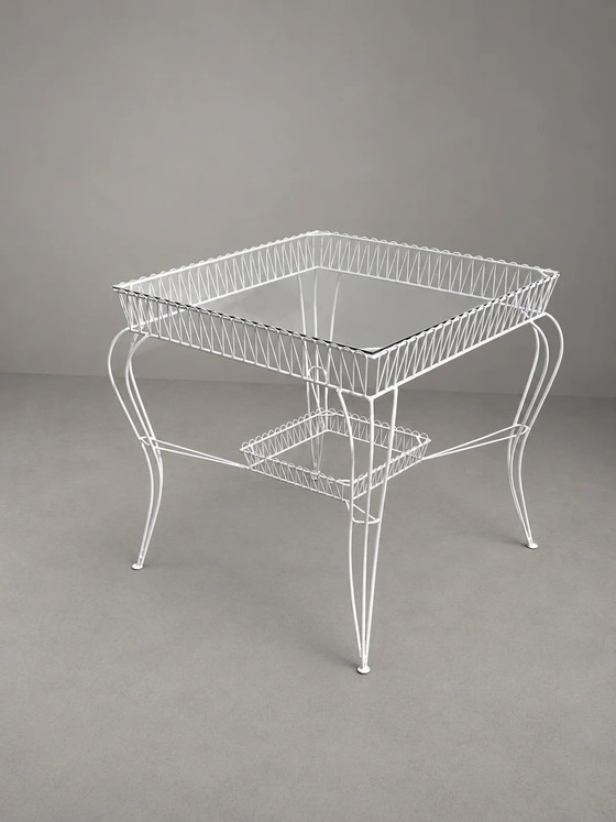 Set da pranzo da giardino in ferro battuto, Italia 1960 – Glass, Italian Design (photo 4 of 7)