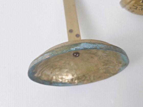 Image 1 of Posacenere vintage anni '70 a forma di spada, in ottone e bronzo dorato.