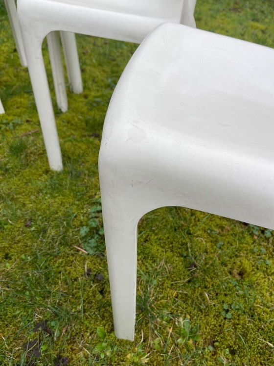 Image 1 of 4x original Selene chairs, Artemide, Vico Magistretti