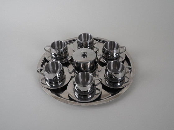 Image 1 of Servizio da caffè, design italiano, anni '80, prodotto in Italia