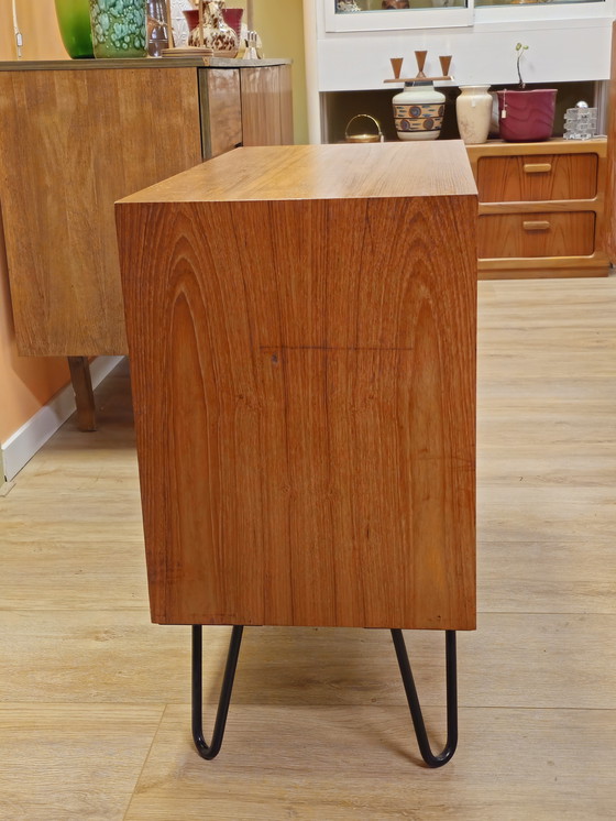 Image 1 of Vintage Chest of Drawers Small Drawer Cabinet Small Cabinet Hairpin Legs