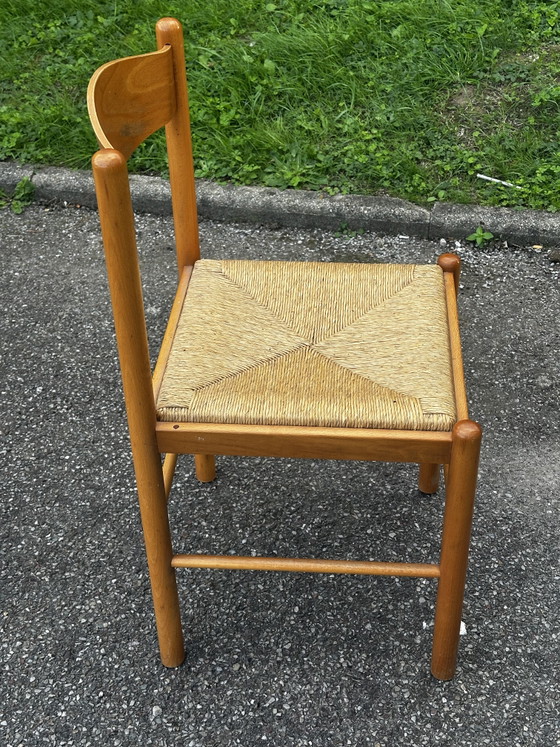 Coppia di sedie in legno e paglia – anni '50-'60 – Sedie da pranzo, Wood (photo 8 of 15)
