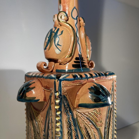 Vase vintage en céramique à quatre anses, 1945 – Ceramic (photo 9 of 11)