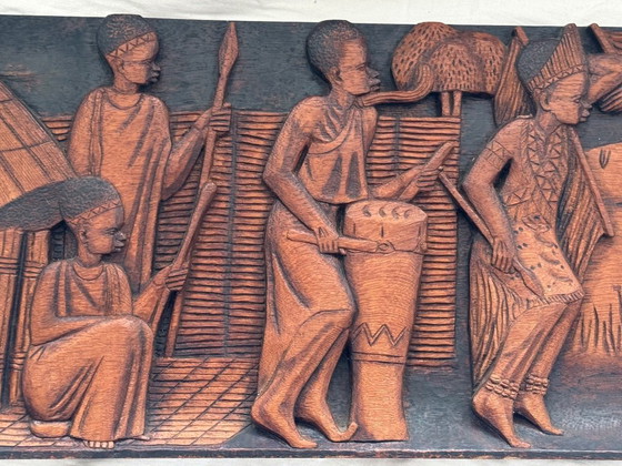 Image 1 of African Wood Carving Signed