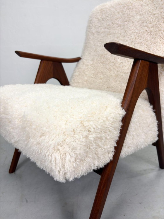 Poltrona in stile metà secolo con tessuto soffice – Poltrone, Wood (photo 15 of 16)