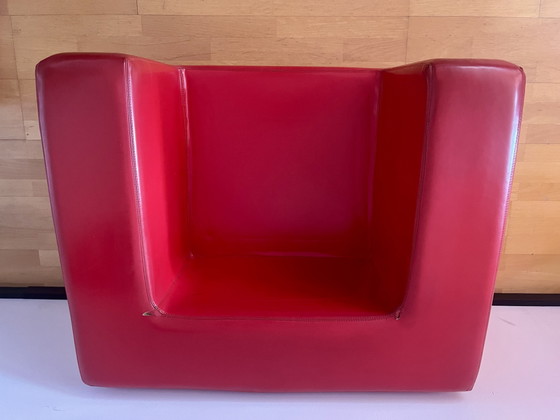 Throw-Away Willie Landels Zanotta rood Italië – Fauteuils, Plastic, Skai (photo 5 of 13)