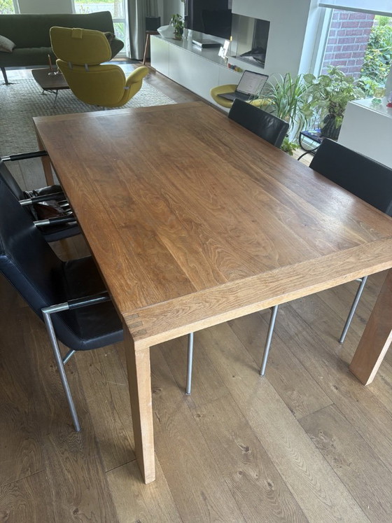 Image 1 of solid walnut dining table
