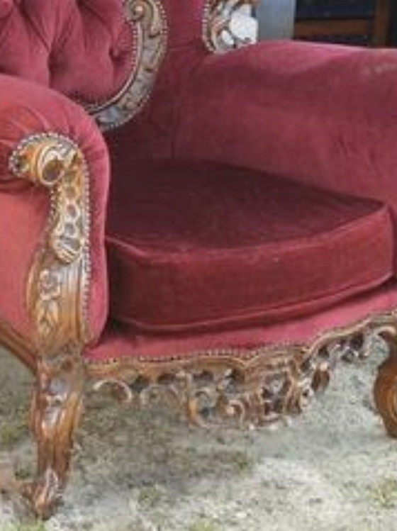 Image 1 of 2 fauteuils baroques Konings