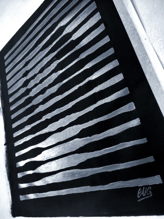 Image 1 of Walter Geraci - Gioconda stripes XL silver 