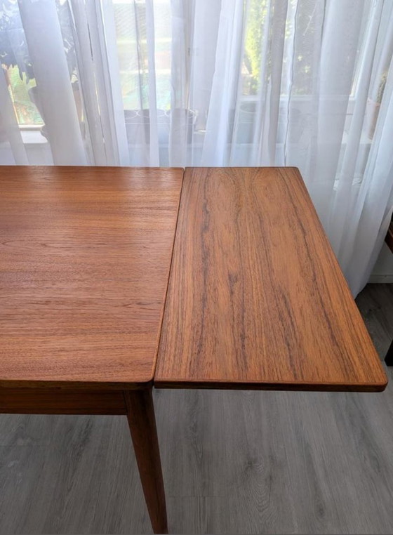 Image 1 of Mid-Century teak extendable dining table 60s