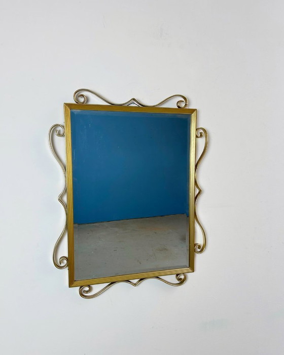 Image 1 of Vintage gouden spiegel