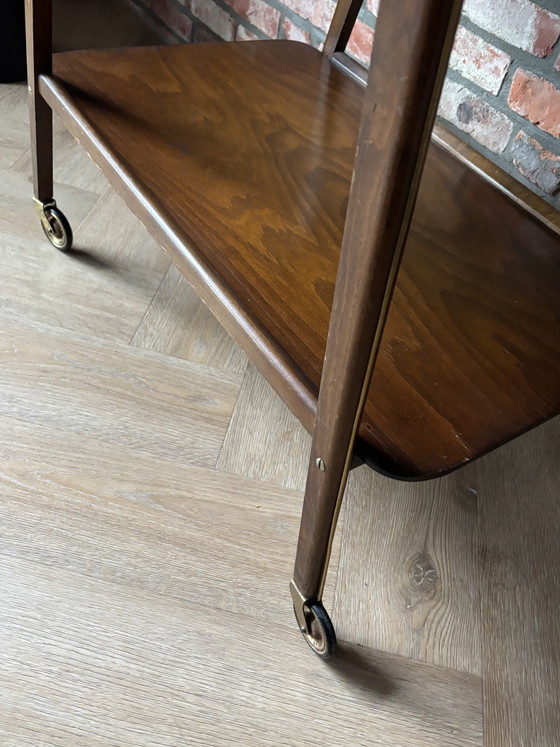 Image 1 of Carrello di servizio vintage degli anni '50 o '60, design danese Mid-Century Modern.