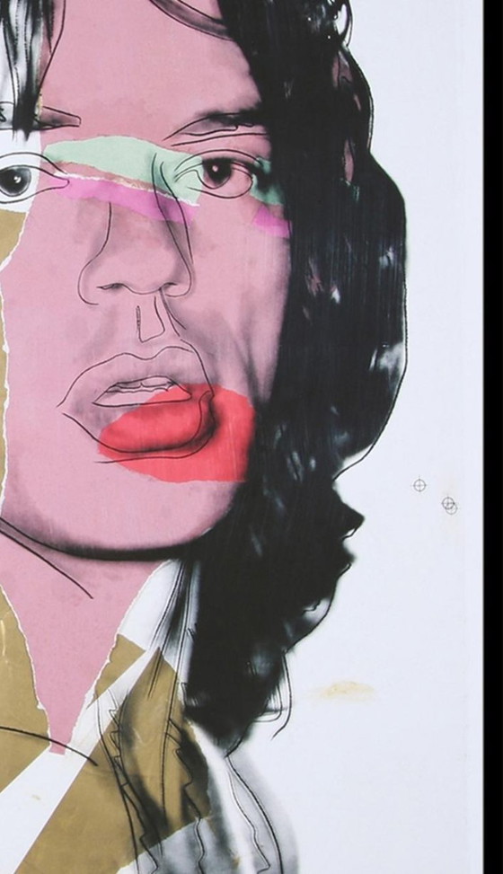 Image 1 of Andy Warhol – Mick Jagger Pop Art Lithografie (1975) | Beperkte oplage print