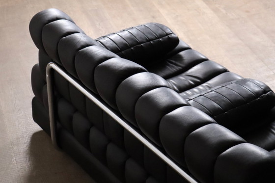De Sede DS-85 slaapbank in zwart leer, Zwitserland, jaren 60 – 2 zitsbanken, Leather (photo 3 of 13)