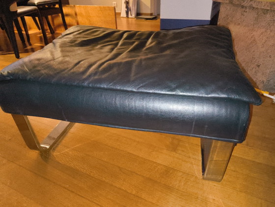 Image 1 of 2 Saporiti Onda Sessel und Fußhocker