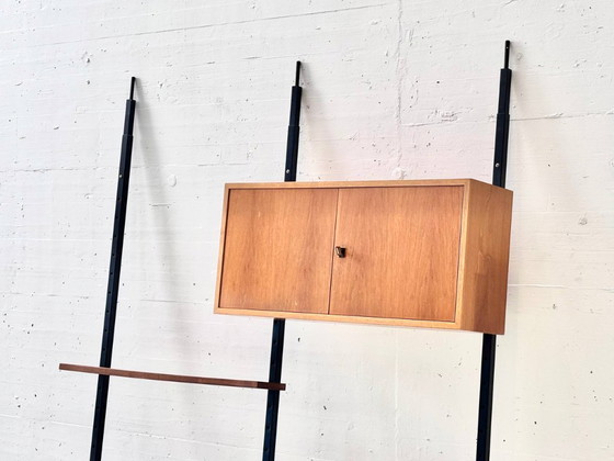 Image 1 of Étagère murale télescopique avec armoire suspendue, années 1960