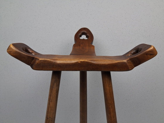 Vintage Marbella Barstools by Confonorm, Spain 1970s, Merk onbekend, Wood, Brown (photo 8 of 10)