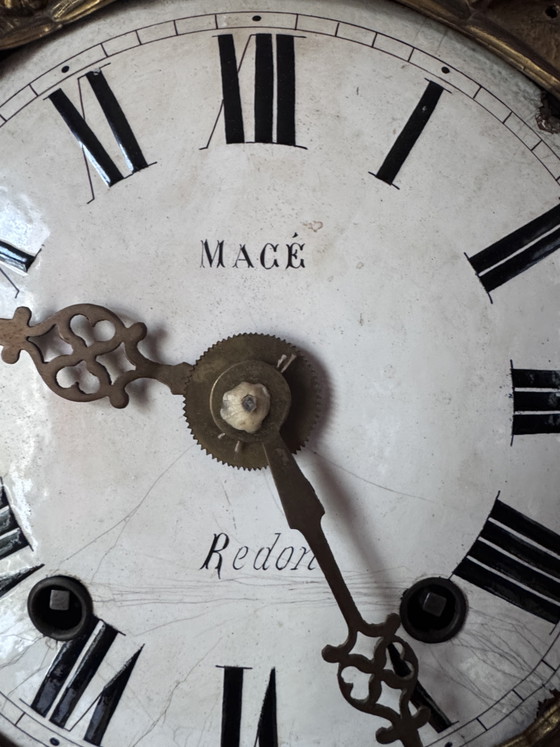 Comtoise Standuhr Korpus bemalt um 1840(?) ca 220 H 46 B 24 T – Macé a Redon, Klokken, Wood (photo 8 of 14)