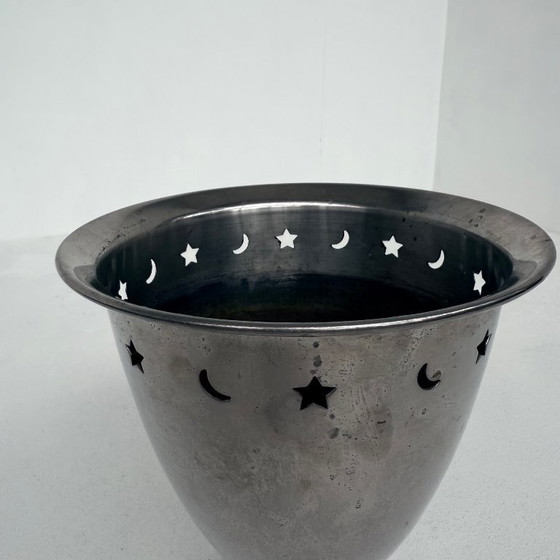 Image 1 of Refrigeratore per vino in acciaio inox con piedini in rame