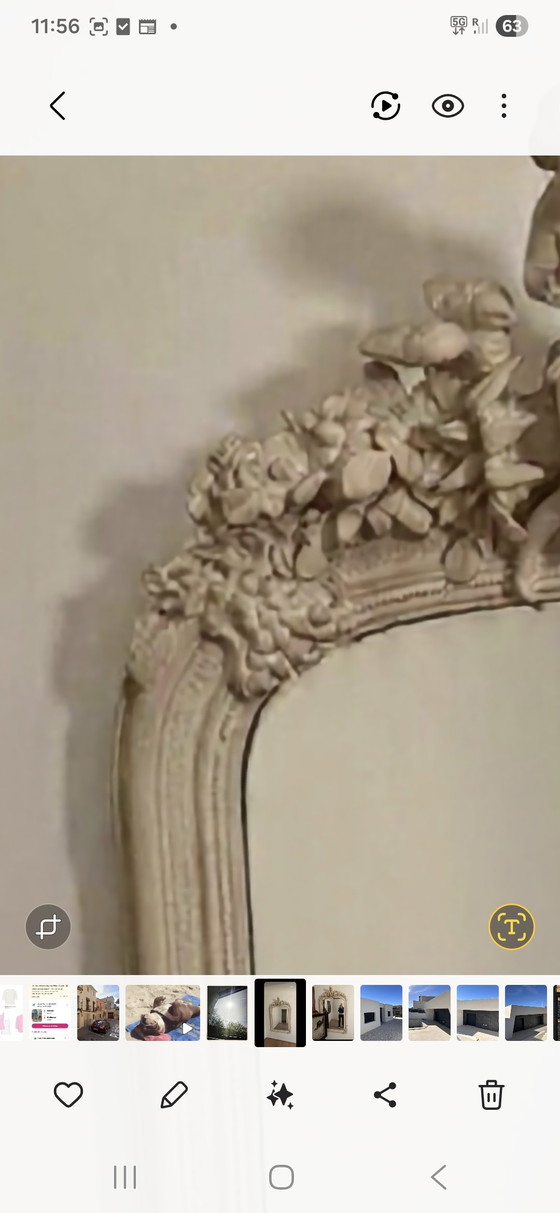 Image 1 of Vintage mirror with angel