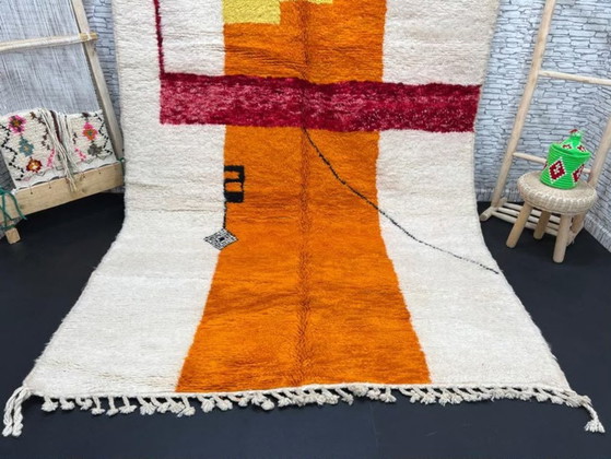 Elegant Marokkaans tapijt – Handgemaakt Atlasgebergte wol 200cmx300cm – Vloerkleden en tapijten, Cotton (photo 3 of 7)