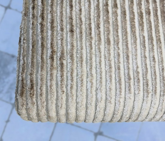 Image 1 of 4x Retro-Stühle / aus Metallrohr und Cord