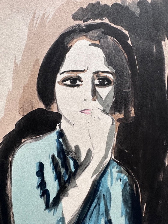 Image 1 of Kees van Dongen pochoir Colère 1925