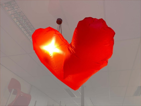 Image 1 of Lampe en forme de cœur, lueur, souffler