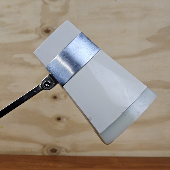 Image 1 of Vintage Japanse tafellamp / bureaulamp Taki light Iris 1960s ( Tada Kiko ) telescoop lamp ( verstelbaar)