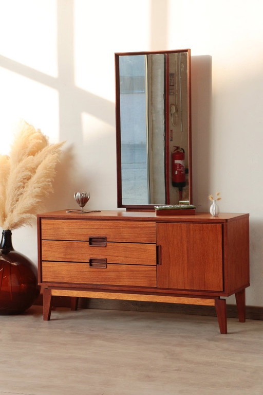 Restored Vintage Teak Dressing Table from the 1960s