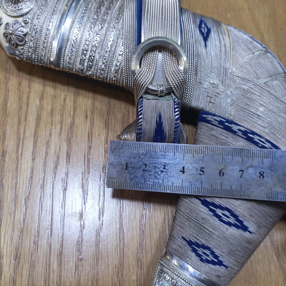 Image 1 of Authentic Artisan Silver Dagger – Handcrafted Masterpiece, 777g