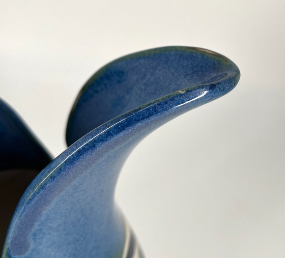 Image 1 of Alfonso Otero Regal “Picasso Face” Vase – Signed Art Ceramic / Cubist Design (20 cm)