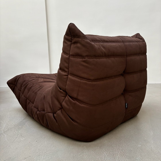 Poltrona Togo di Michel Ducaroy per Ligne Roset, Loveseat, Tessile, Marrone (foto 3 di 8)