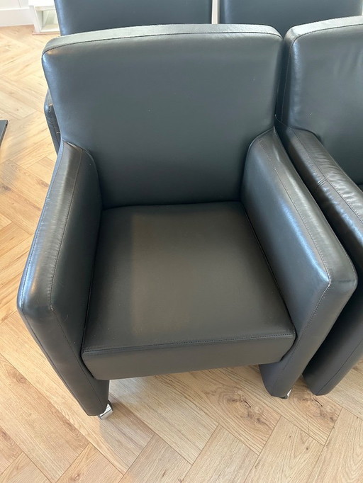 Chaise à manger Danca - Chaise à manger en cuir gris