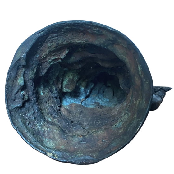 Robusta Statua Antica in Bronzo di Ganesha – Bifacciale – India del Sud – 13.5 cm – Sculture, Bronze (photo 9 of 9)