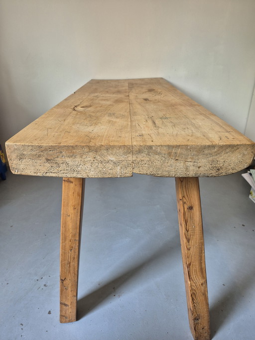 Hungarian slaughter bench dining table