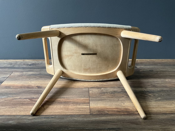 Image 1 of PP120 Stool Hans J. Wegner 1954 Original Fabric MCM