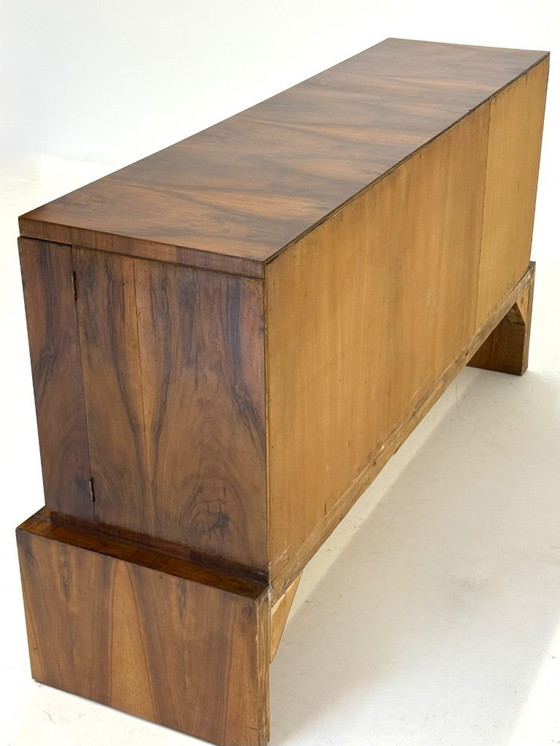 Image 1 of Italian walnut Art Deco / Art Nouveau sideboard