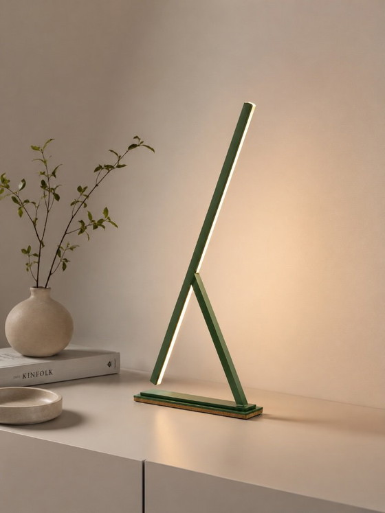 Image 1 of Lampe de table Achille vert olive