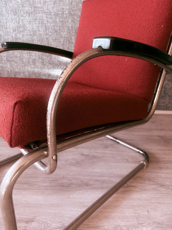 Image 1 of Rare L. vd Vlught (Gispen) Armchair, Model VI-A-138, 1931-