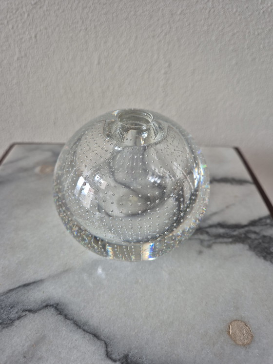 Image 1 of 5 clear glass spike balls, design A.D. Copier 1936, made by Glasfabriek Leerdam