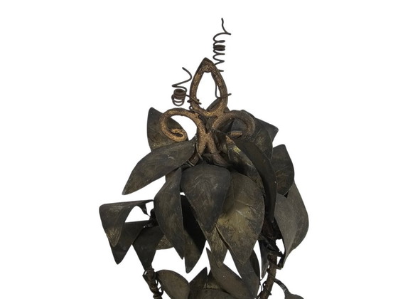 Image 1 of Applique murale style Hollywood Regency - laiton doré - années 80