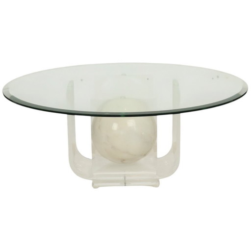 Round Design Coffee Table Lucite