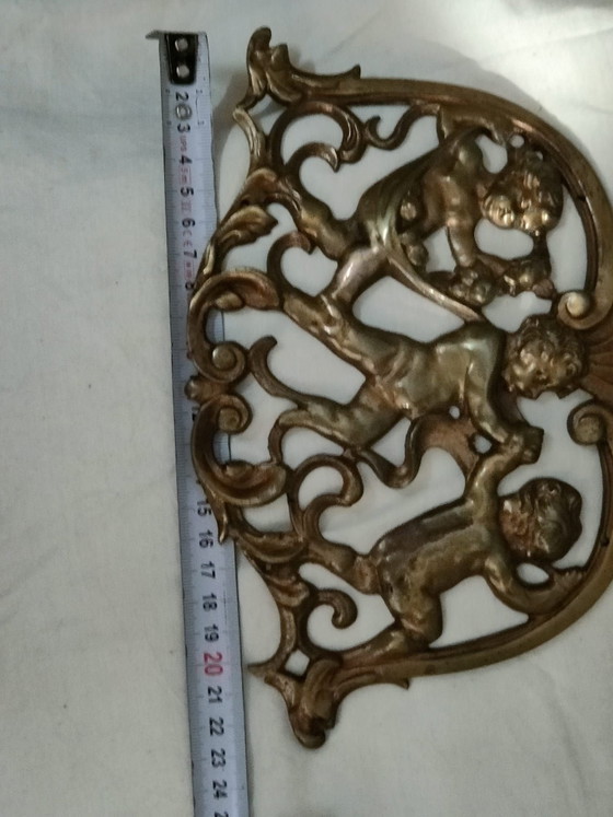 4 Figure in bronzo con cherubini – Decorazioni murali (photo 8 of 9)