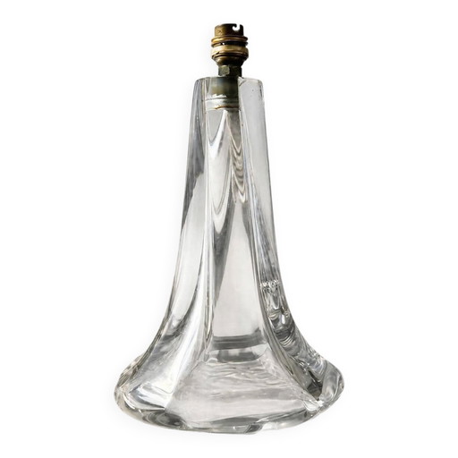 DAUM lamp base Nancy France in signed crystal – 30 cm