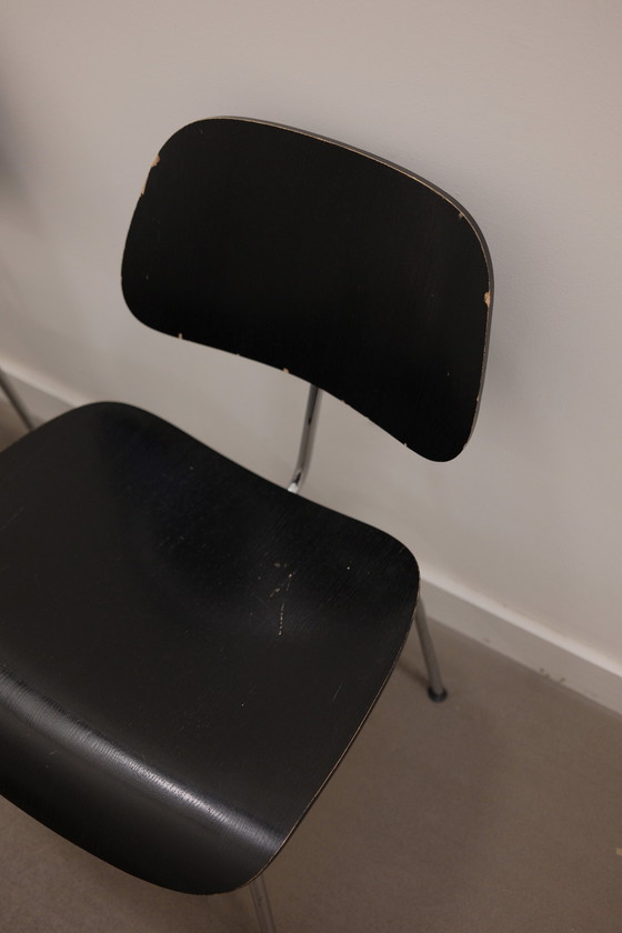 Image 1 of 4x Eames DCM Dining Stoelen Vitra Eetkamerstoelen