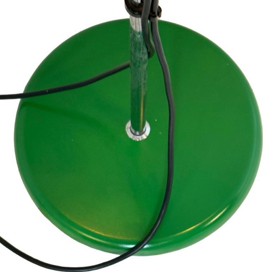 Image 1 of Space Age Design / 1960’s - Floor lamp - fully restored (repainted and rewired) - Double, adjustable shade - Green
