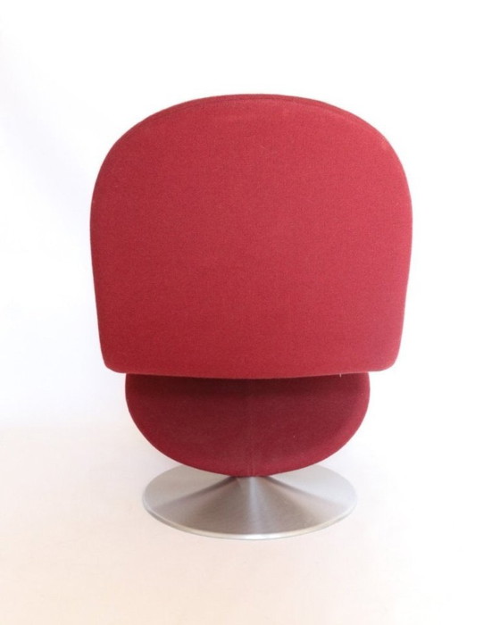Poltrone Verner Panton Rosso Bordeaux Serie System 1-2-3 – Verpan, Textile, Wool (photo 6 of 15)