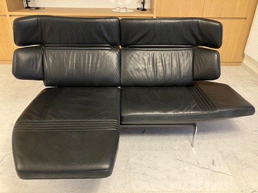 De Sede Ds-480 Designer Sofa Black Leather